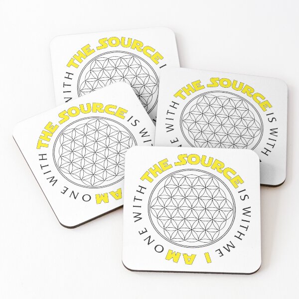 Item preview, The Source is with me (Flower of Life, light backgrounds) designed and sold by Yellocatbean.