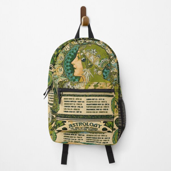 Item preview, Emerald Green Vintage Astrology Poster | Alphonse Mucha designed and sold by wildtribe.