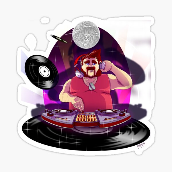 DJ Bear Sticker