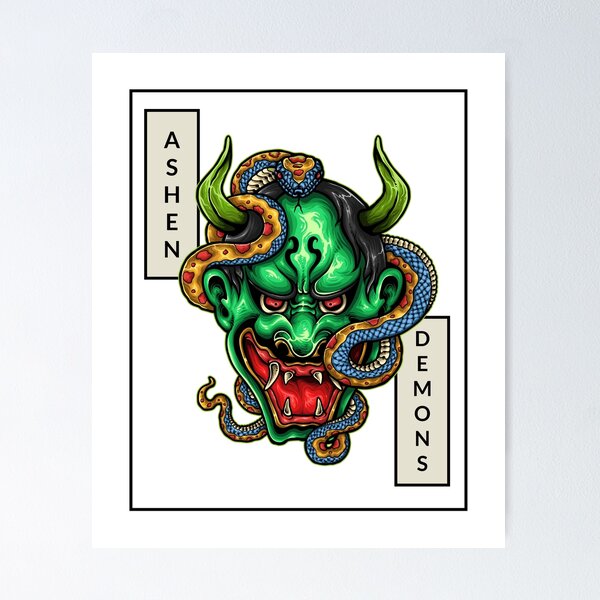 Item preview, Ashen Demons. Japanese style tattoos. designed and sold by Aleksys.