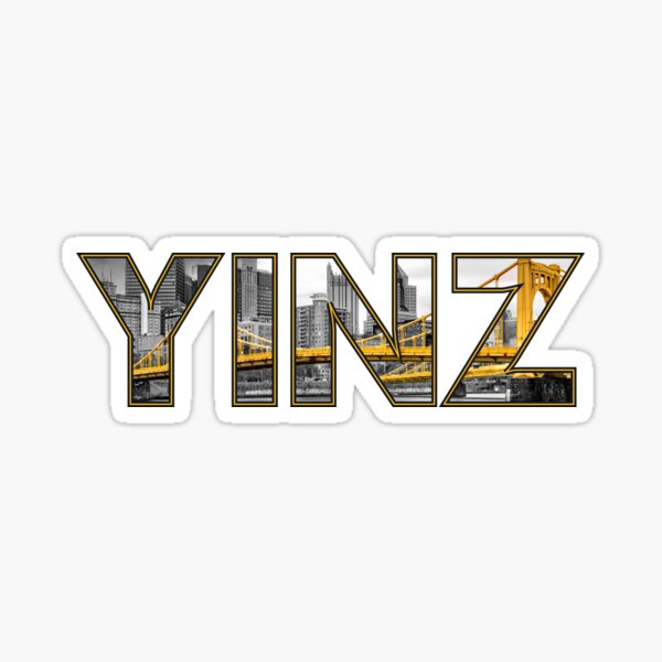 Vista previa del artículo con la obra «YINZ - El horizonte de Pittsburgh», diseñado y vendido por WalkDesigns.