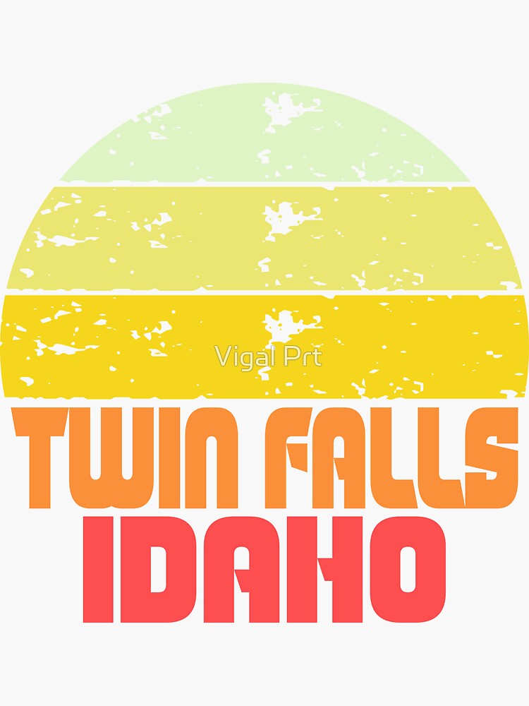 "twin falls idaho" Sticker by essamDesigner Redbubble
