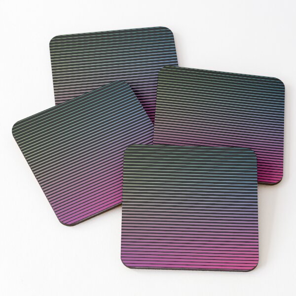 Item preview, Purple Pink Green Blue 4 Tone Pattern of Stripes designed and sold by Harlake.
