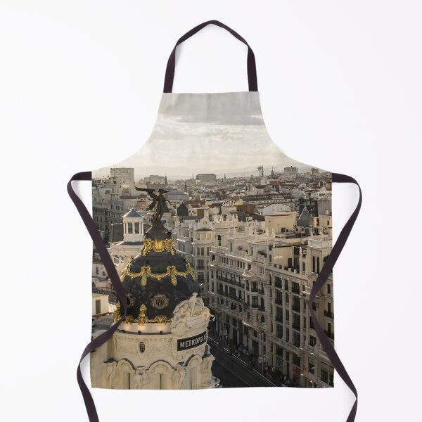 Item preview, Madrid from Above - a Cityscape with Gran Via and the Famous Metropolis Building designed and sold by Georgia Mizuleva.