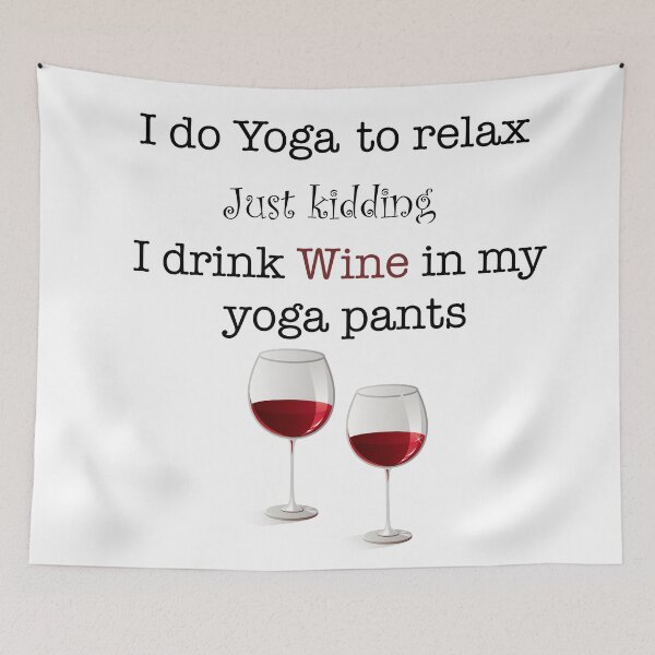 Item preview, Yoga or Wine? designed and sold by FlyingTreg.