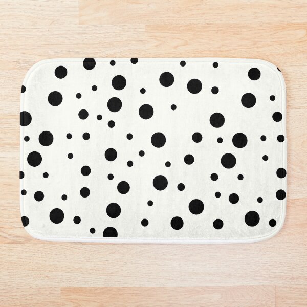 Aperçu de l'œuvre Motif Polkadot noir et blanc créée et vendue par FrizzyPanda.
