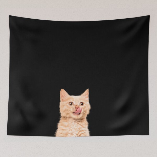 Item preview, red cat face art lover designed and sold by alaechamlal.