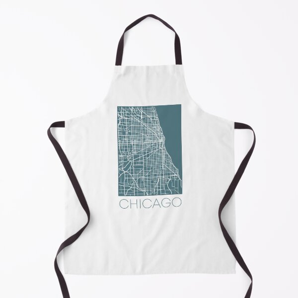 Item preview, Chicago Street Map White and Blue designed and sold by HelloGentry.