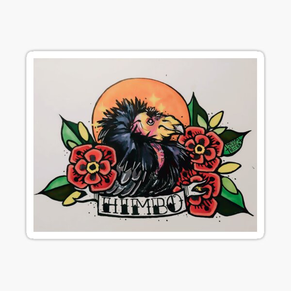 Himbo California Condor tattoo design Sticker