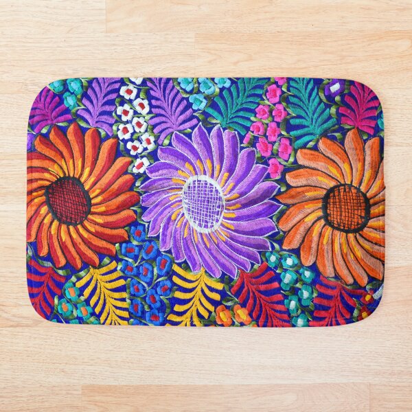 Item preview, Multicolor flowers Mexican embroidery designed and sold by DinorahAle.