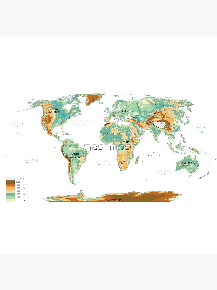 Chapa Mapa Del Mundo Con Relieve Mapa Topográfico Del Mundo Con Los Nombres De Los Océanos Y