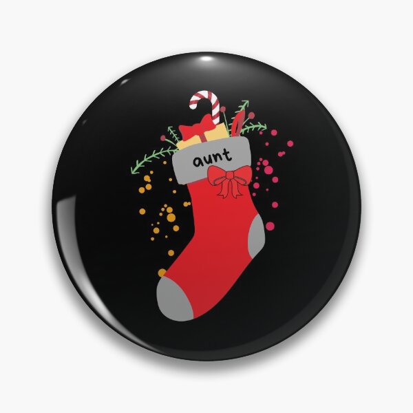 Item preview, Christmas Stocking With Aunt Label designed and sold by leBoosh-Designs.