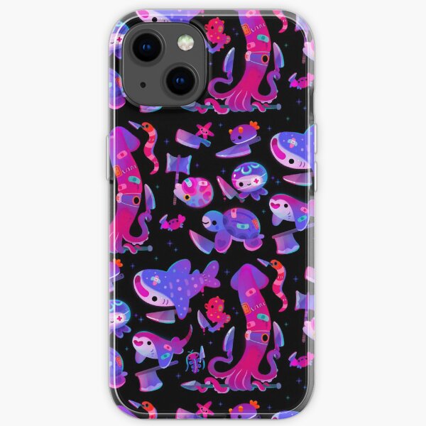 Stabby marine life iPhone Soft Case