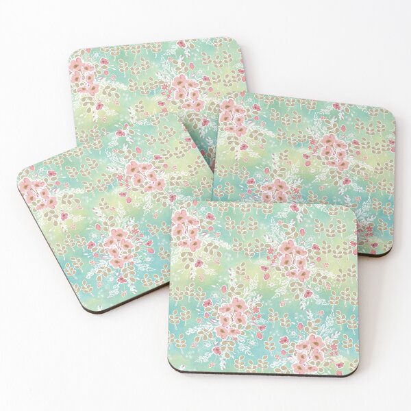 Item preview, Pink Watercolor Floral on Watercolor Background  designed and sold by Cheryl Graham.