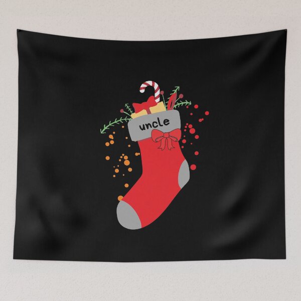 Item preview, Christmas Stocking With Uncle Label designed and sold by leBoosh-Designs.