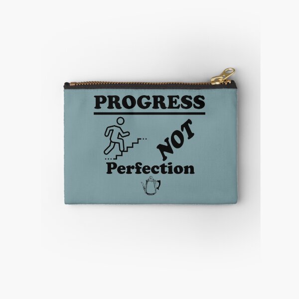 Item preview, Progress NOT Perfection Slogan From Alcoholics Anonymous Sobriety Gift for Someone in Recovery  designed and sold by Zen  Goat.