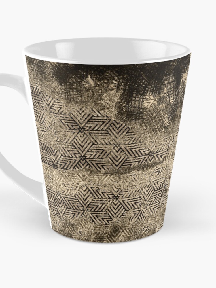 Thumbnail 3 of 4, Coffee Mug, Cryptic Sand Drawings Pattern designed and sold by HansBlame.