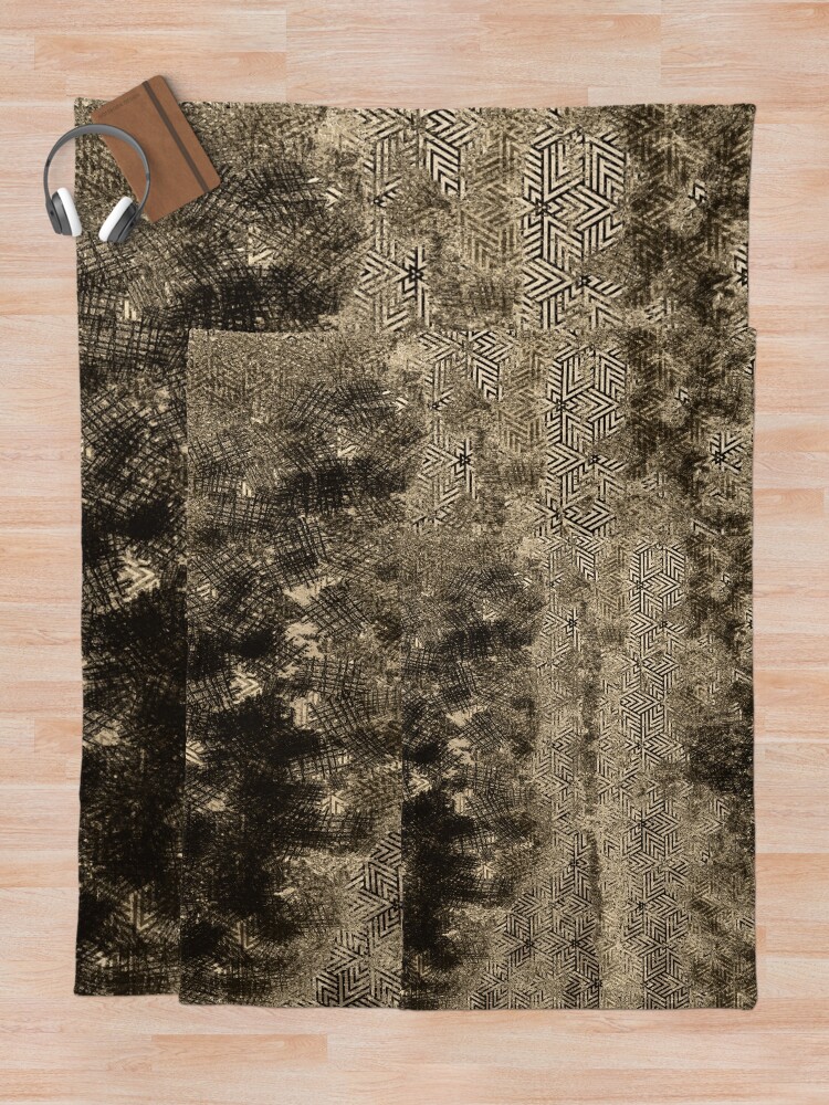 Thumbnail 5 of 6, Throw Blanket, Cryptic Sand Drawings Pattern designed and sold by HansBlame.