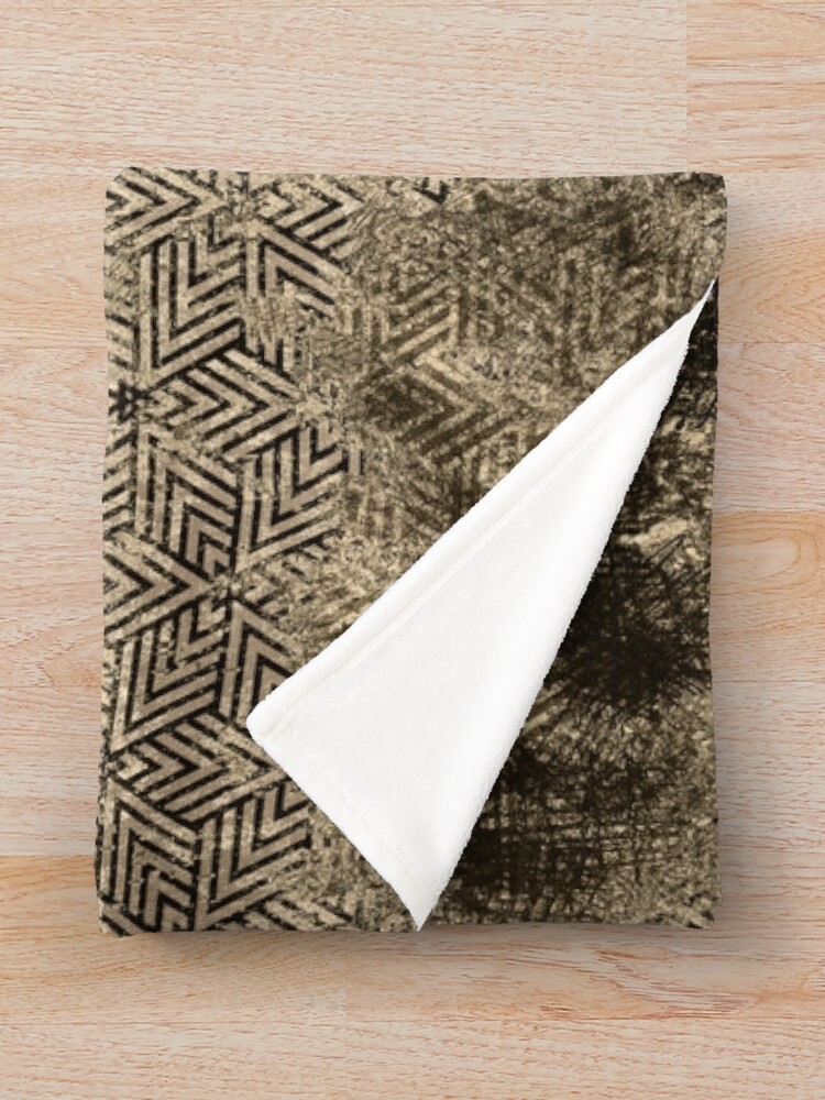 Thumbnail 3 of 6, Throw Blanket, Cryptic Sand Drawings Pattern designed and sold by HansBlame.