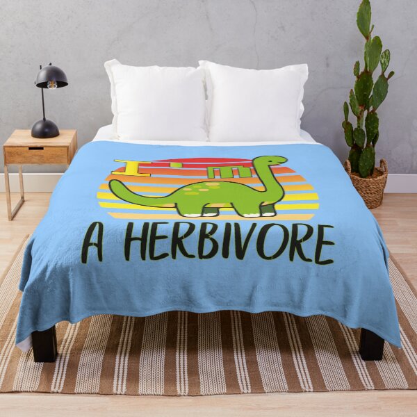 Item preview, I'm a Herbivore - Dinosaur Illustration designed and sold by e-z4k.