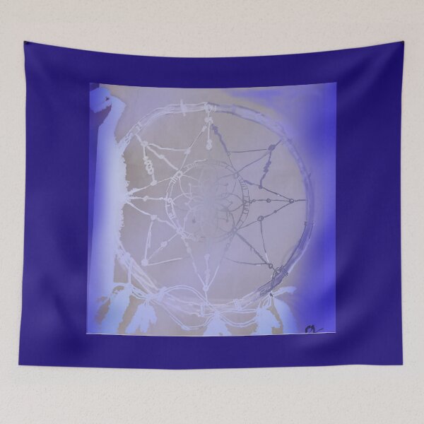 Item preview, Blue and Silver Dream catcher designed and sold by AngelsFreed.