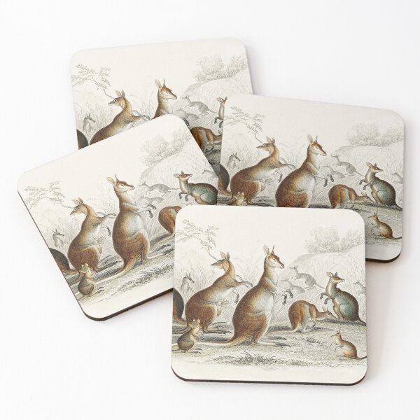 Item preview, Kangaroos on the Loose - Vintage Scientific Illustration designed and sold by TheCurators.
