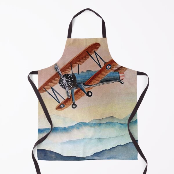 Item preview, vintage airplane watercolor painting designed and sold by artjojo.