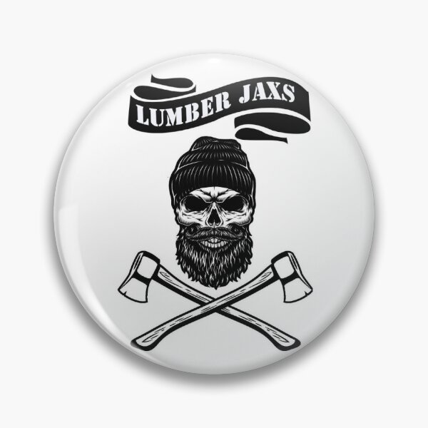 Item preview, LumberJaxs Axes Throwing bearded skull designed and sold by LumberJaxs.