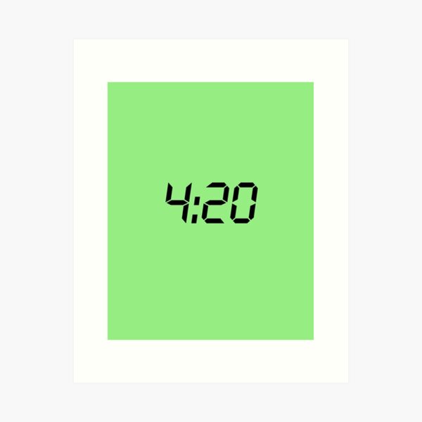 420 black Art Print
