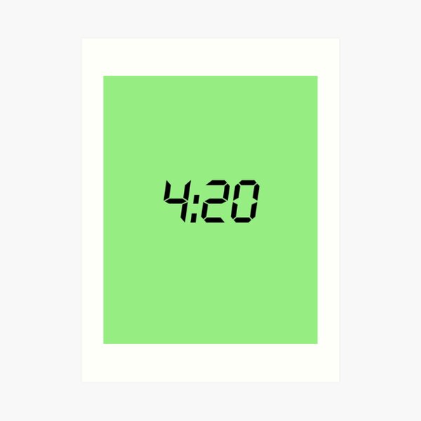 420 black Art Print