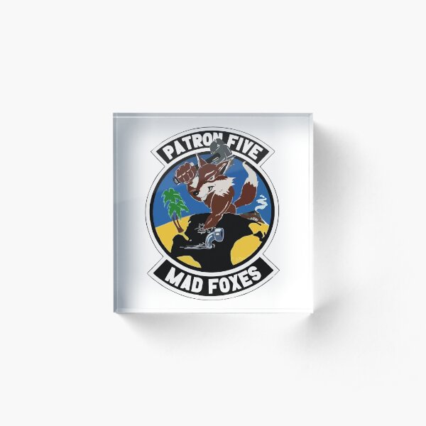 Model 49 - Patrol Squadron FIVE (VP-5) - Mad Foxes Acrylic Block