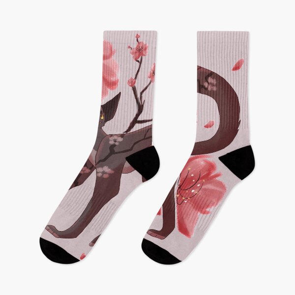 Item preview, Plum Blossom Cat designed and sold by PanfriedArtShop.