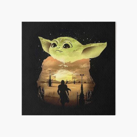 green babys in the galaxy Art Board Print