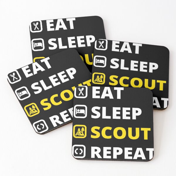 Item preview, EAT SLEEP SCOUT REPEAT designed and sold by Louay Oudi.