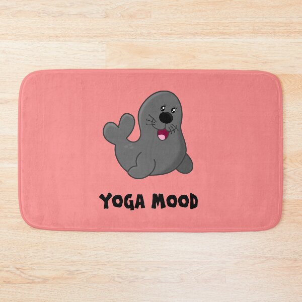 Item preview, Yoga Mood Seal pink designed and sold by oxoxoxo.