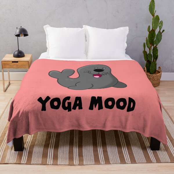 Item preview, Yoga Mood Seal pink designed and sold by oxoxoxo.