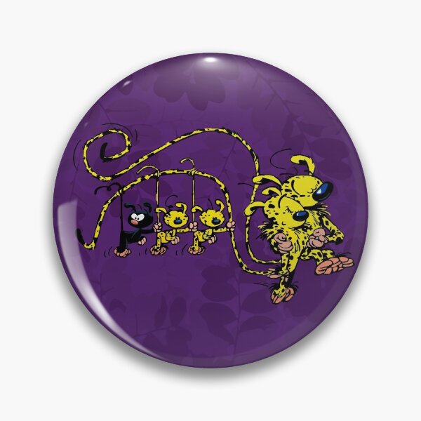 Item preview, Marsupilami / Family hanging on tail / Purple Design designed and sold by Hubashop.