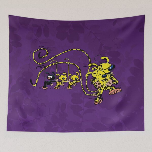 Item preview, Marsupilami / Family hanging on tail / Purple Design designed and sold by Hubashop.