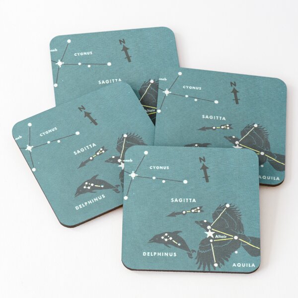 Item preview, Delphinus Dolphin Constellation - Vintage Retro Star Map designed and sold by elevens.