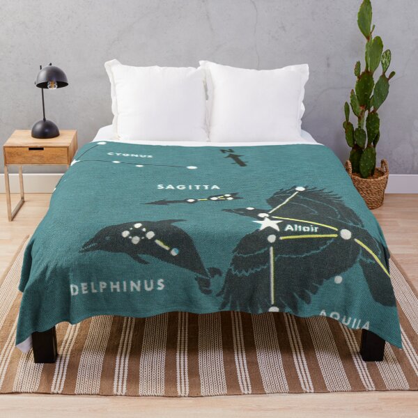 Item preview, Delphinus Dolphin Constellation - Vintage Retro Star Map designed and sold by elevens.