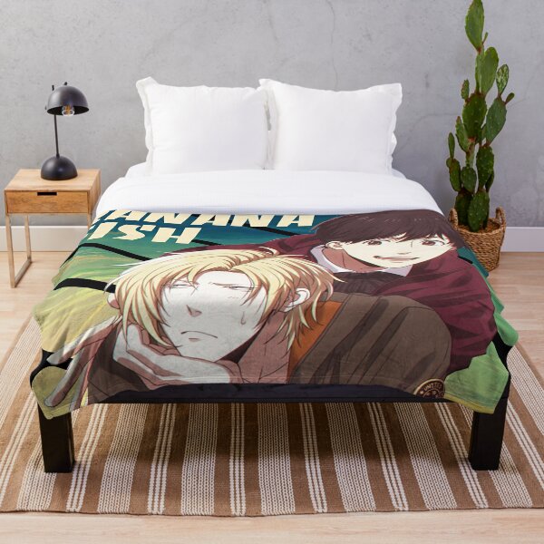 Banana Fish Anime Throw Blankets Redbubble