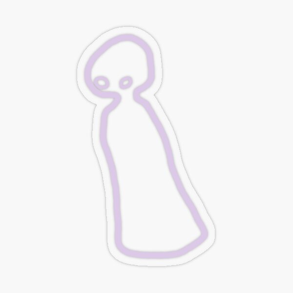 first ghost gliding, light | heliosienne Transparent Sticker