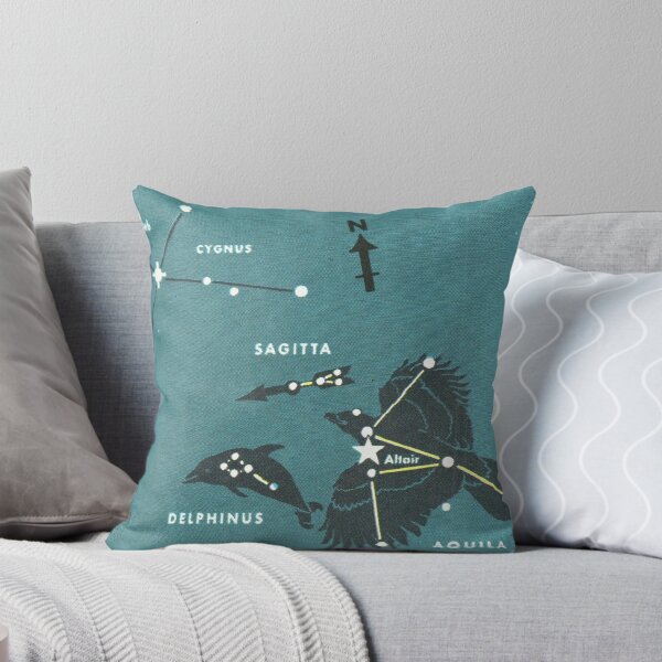 Item preview, Delphinus Dolphin Constellation - Vintage Retro Star Map designed and sold by elevens.