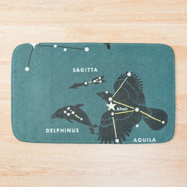 Item preview, Delphinus Dolphin Constellation - Vintage Retro Star Map designed and sold by elevens.