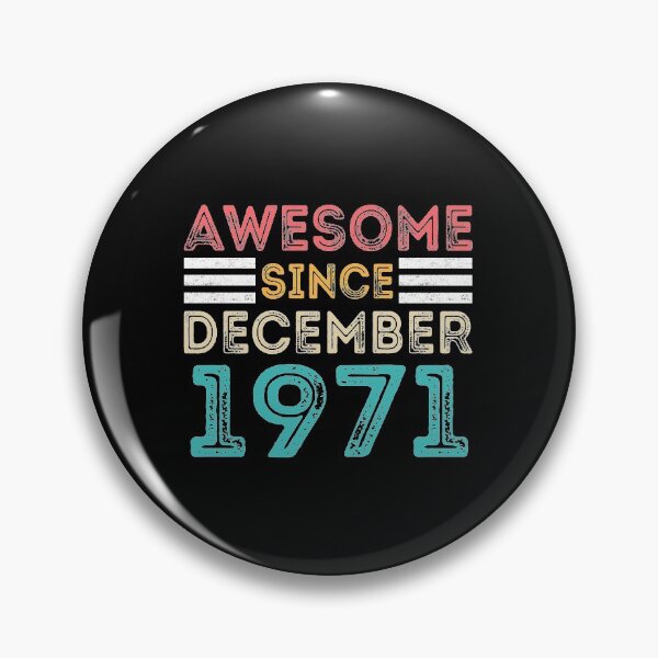 Item preview, Retro Vintage 49th Birthday - Awesome Since December 1971 designed and sold by meedTee.