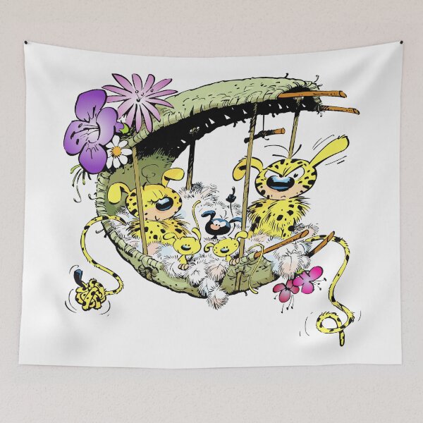 Item preview, Marsupilami in nest with family designed and sold by Hubashop.