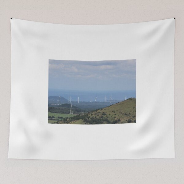 Item preview, Oreum, windmill, and the harmony of the sea , Jeju Island, Korea. designed and sold by human8891.