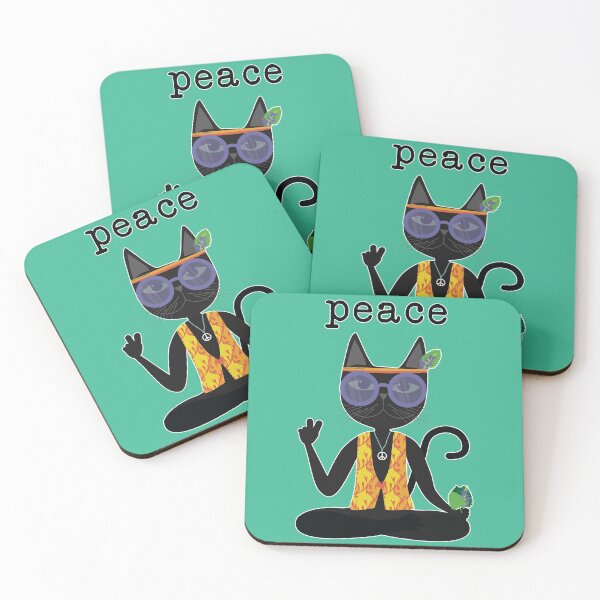 Item preview, Peace, love and catnip for all designed and sold by uncutcreations.