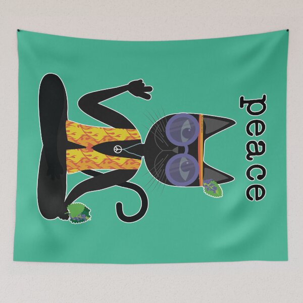 Item preview, Peace, love and catnip for all designed and sold by uncutcreations.
