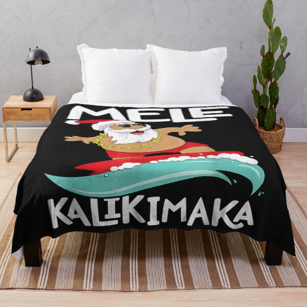 Item preview, Mele Kalikimaka Hawaiian Christmas Hawaii Surfing Santa designed and sold by turiiamon.
